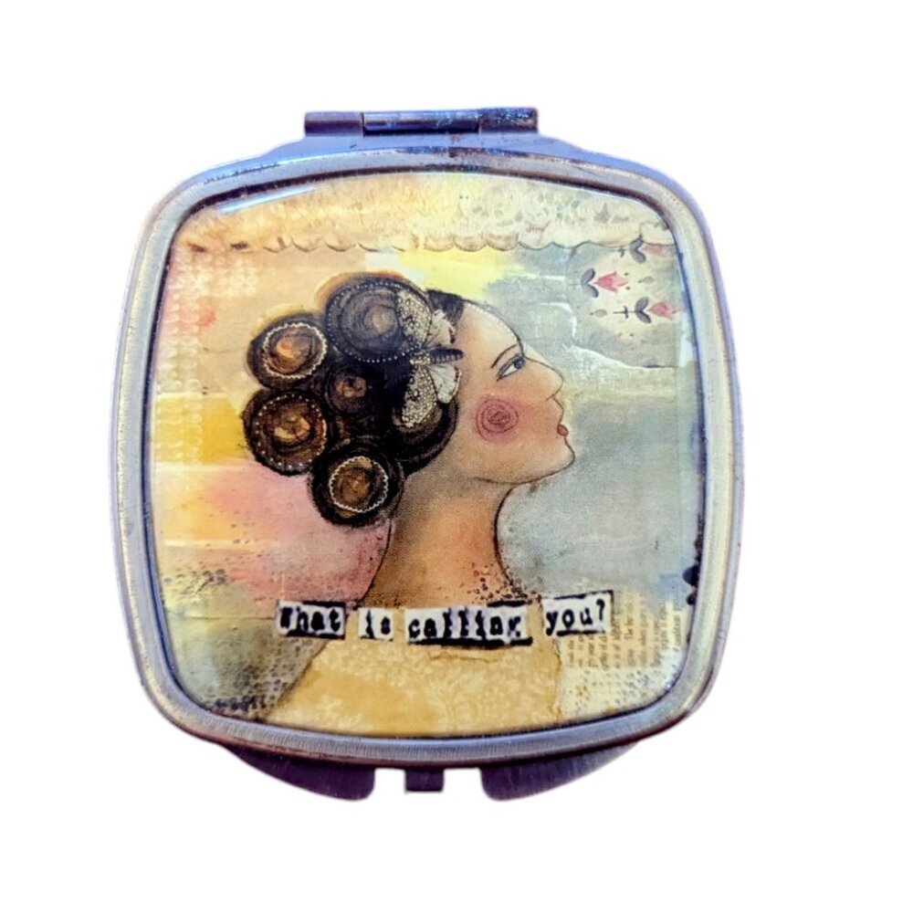 Vintage Inspired Compact Vanity Mirror‎ 1920’s Art Nouveau Art Deco Girly Girl